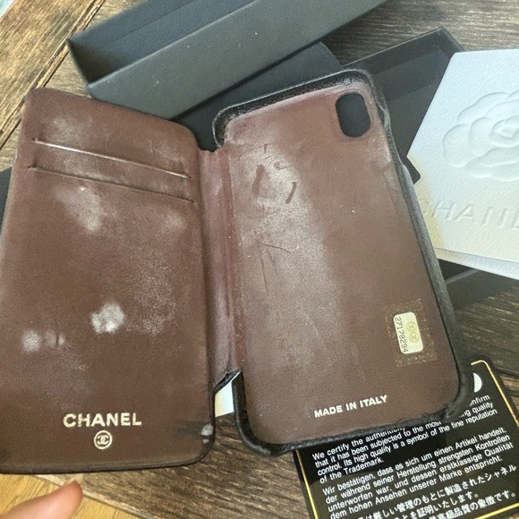 Chanel I Phone Case Cover Quilted Caviar Black - Picture 9 of 9